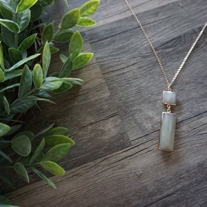 Mint | Geometric Stone Necklace